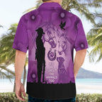 Australia Animals ANZAC Day Hawaiian Shirt Lest We Forget The Animals Too Purple Poppy