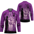 Australia Animals ANZAC Day Hockey Jersey Lest We Forget The Animals Too Purple Poppy