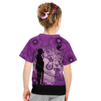 Australia Animals ANZAC Day Kid T Shirt Lest We Forget The Animals Too Purple Poppy