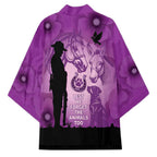 Australia Animals ANZAC Day Kimono Lest We Forget The Animals Too Purple Poppy