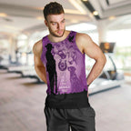 Australia Animals ANZAC Day Men Tank Top Lest We Forget The Animals Too Purple Poppy