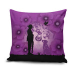Australia Animals ANZAC Day Pillow Cover Lest We Forget The Animals Too Purple Poppy