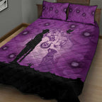Australia Animals ANZAC Day Quilt Bed Set Lest We Forget The Animals Too Purple Poppy