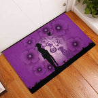 Australia Animals ANZAC Day Rubber Doormat Lest We Forget The Animals Too Purple Poppy