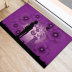 Australia Animals ANZAC Day Rubber Doormat Lest We Forget The Animals Too Purple Poppy