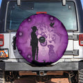 Australia Animals ANZAC Day Spare Tire Cover Lest We Forget The Animals Too Purple Poppy