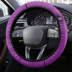 Australia Animals ANZAC Day Steering Wheel Cover Lest We Forget The Animals Too Purple Poppy