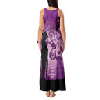 Australia Animals ANZAC Day Tank Maxi Dress Lest We Forget The Animals Too Purple Poppy