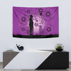 Australia Animals ANZAC Day Tapestry Lest We Forget The Animals Too Purple Poppy