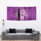Australia Animals ANZAC Day Tapestry Lest We Forget The Animals Too Purple Poppy