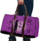 Australia Animals ANZAC Day Travel Bag Lest We Forget The Animals Too Purple Poppy