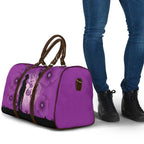 Australia Animals ANZAC Day Travel Bag Lest We Forget The Animals Too Purple Poppy