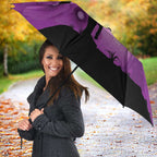 Australia Animals ANZAC Day Umbrella Lest We Forget The Animals Too Purple Poppy