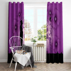 Australia Animals ANZAC Day Window Curtain Lest We Forget The Animals Too Purple Poppy