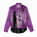 Australia Animals ANZAC Day Women Casual Shirt Lest We Forget The Animals Too Purple Poppy