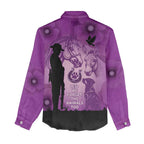 Australia Animals ANZAC Day Women Casual Shirt Lest We Forget The Animals Too Purple Poppy