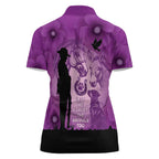Australia Animals ANZAC Day Women Polo Shirt Lest We Forget The Animals Too Purple Poppy