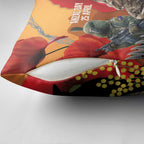 New Zealand and Australia ANZAC Day Pillow Cover Sliver Fern Kakapo With Golden Wattle Kangaroo - Aussie Hoodie