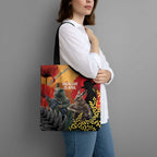 New Zealand and Australia ANZAC Day Tote Bag Sliver Fern Kakapo With Golden Wattle Kangaroo - Aussie Hoodie