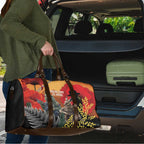 New Zealand and Australia ANZAC Day Travel Bag Sliver Fern Kakapo With Golden Wattle Kangaroo - Aussie Hoodie