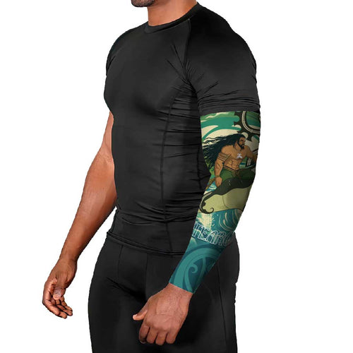 Aotearoa Tangaroa Atua Arm Sleeves New Zealand God Of The Ocean - Aussie Hoodie