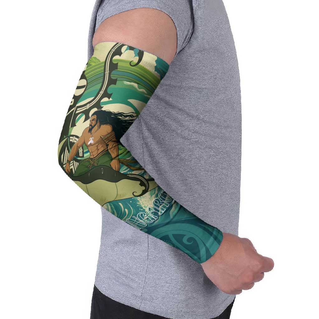 Aotearoa Tangaroa Atua Arm Sleeves New Zealand God Of The Ocean - Aussie Hoodie