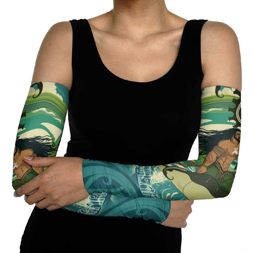Aotearoa Tangaroa Atua Arm Sleeves New Zealand God Of The Ocean - Aussie Hoodie