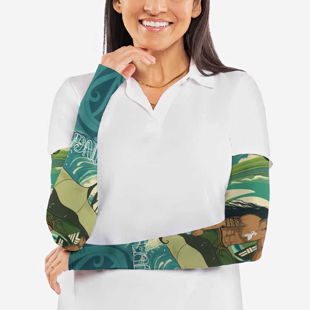 Aotearoa Tangaroa Atua Arm Sleeves New Zealand God Of The Ocean - Aussie Hoodie