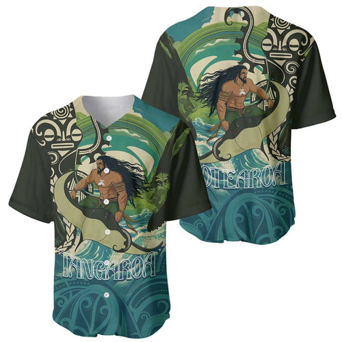 Aotearoa Tangaroa Atua Baseball Jersey New Zealand God Of The Ocean