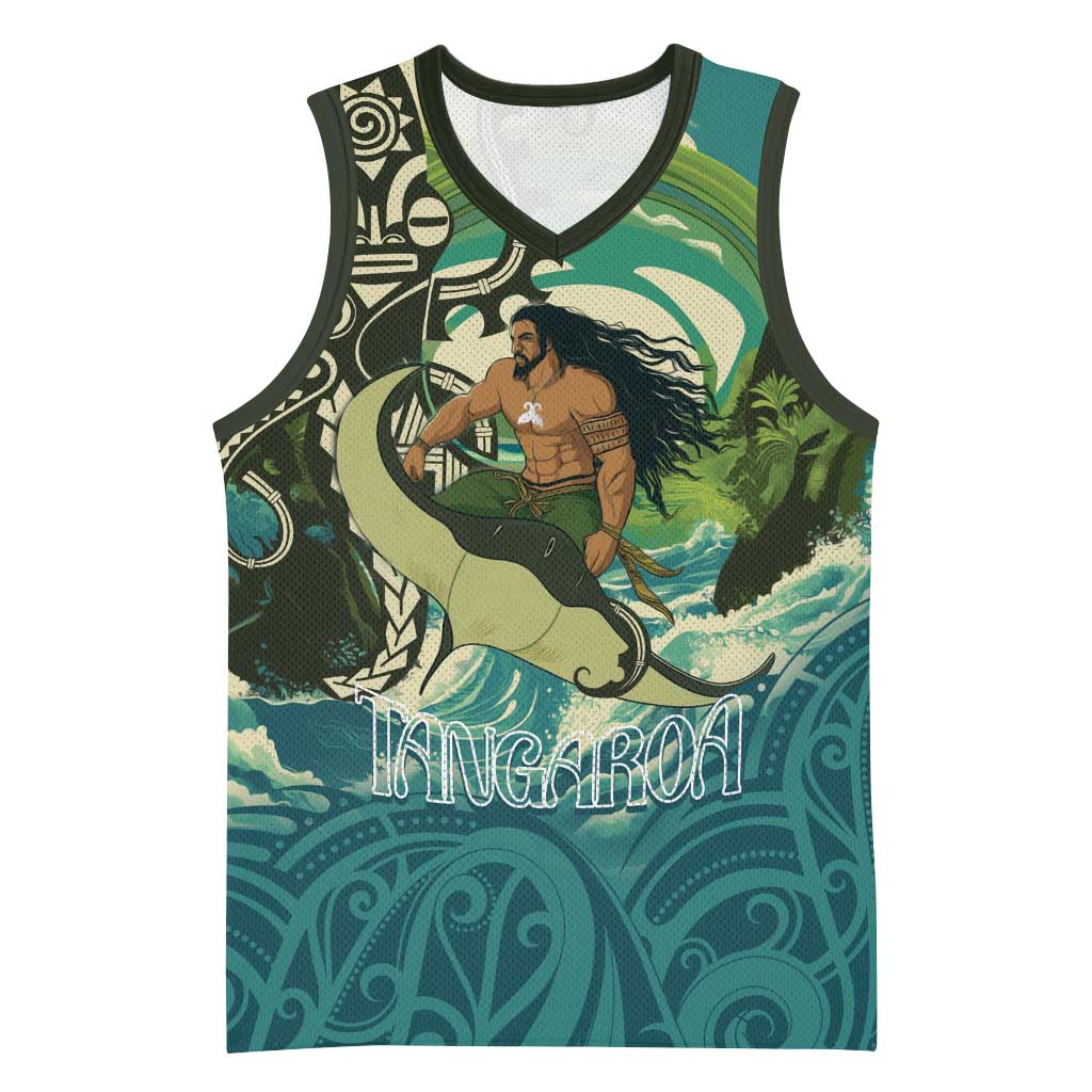 Aotearoa Tangaroa Atua Basketball Jersey New Zealand God Of The Ocean - Aussie Hoodie