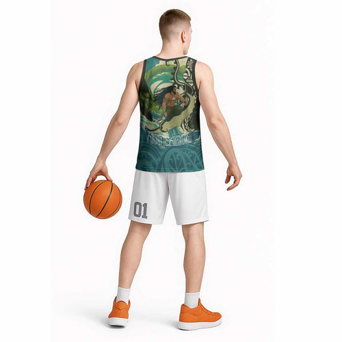 Aotearoa Tangaroa Atua Basketball Jersey New Zealand God Of The Ocean - Aussie Hoodie
