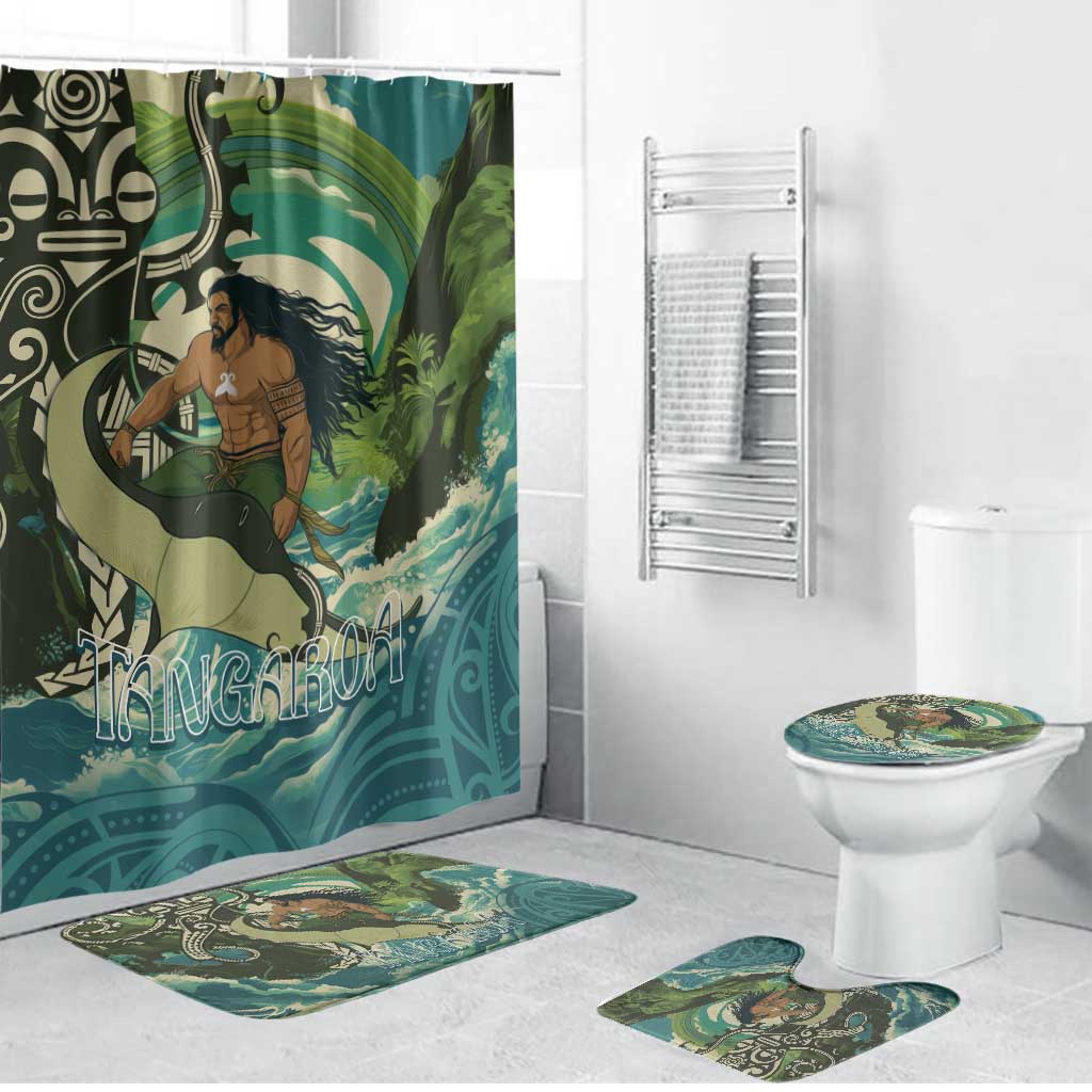 Aotearoa Tangaroa Atua Bathroom Set New Zealand God Of The Ocean - Aussie Hoodie
