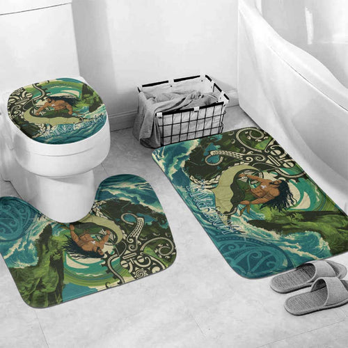 Aotearoa Tangaroa Atua Bathroom Set New Zealand God Of The Ocean - Aussie Hoodie