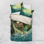 Aotearoa Tangaroa Atua Bedding Set New Zealand God Of The Ocean