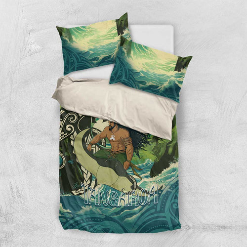 Aotearoa Tangaroa Atua Bedding Set New Zealand God Of The Ocean