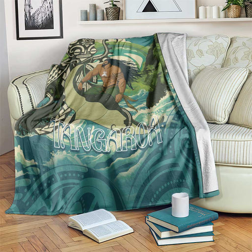 Aotearoa Tangaroa Atua Blanket New Zealand God Of The Ocean