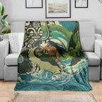Aotearoa Tangaroa Atua Blanket New Zealand God Of The Ocean