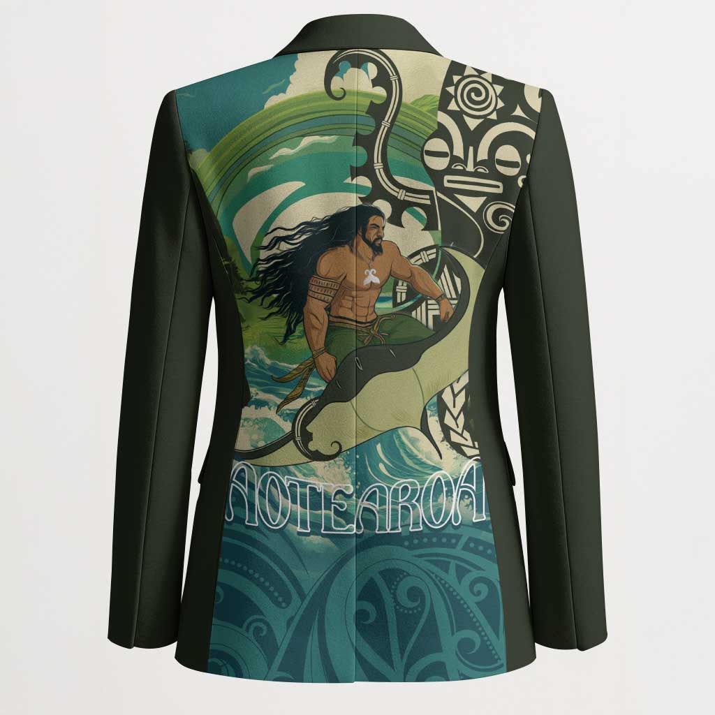 Aotearoa Tangaroa Atua Blazer New Zealand God Of The Ocean - Aussie Hoodie