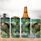 Aotearoa Tangaroa Atua 4 in 1 Can Cooler Tumbler New Zealand God Of The Ocean