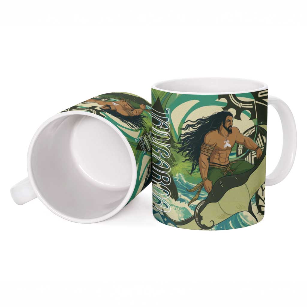 Aotearoa Tangaroa Atua Ceramic Mug New Zealand God Of The Ocean - Aussie Hoodie