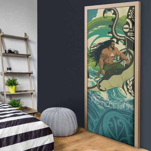 Aotearoa Tangaroa Atua Door Cover New Zealand God Of The Ocean - Aussie Hoodie