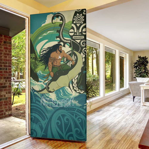 Aotearoa Tangaroa Atua Door Cover New Zealand God Of The Ocean - Aussie Hoodie