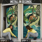 Aotearoa Tangaroa Atua Door Cover New Zealand God Of The Ocean - Aussie Hoodie