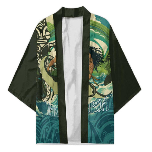 Aotearoa Tangaroa Atua Kimono New Zealand God Of The Ocean - Aussie Hoodie