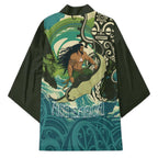 Aotearoa Tangaroa Atua Kimono New Zealand God Of The Ocean - Aussie Hoodie