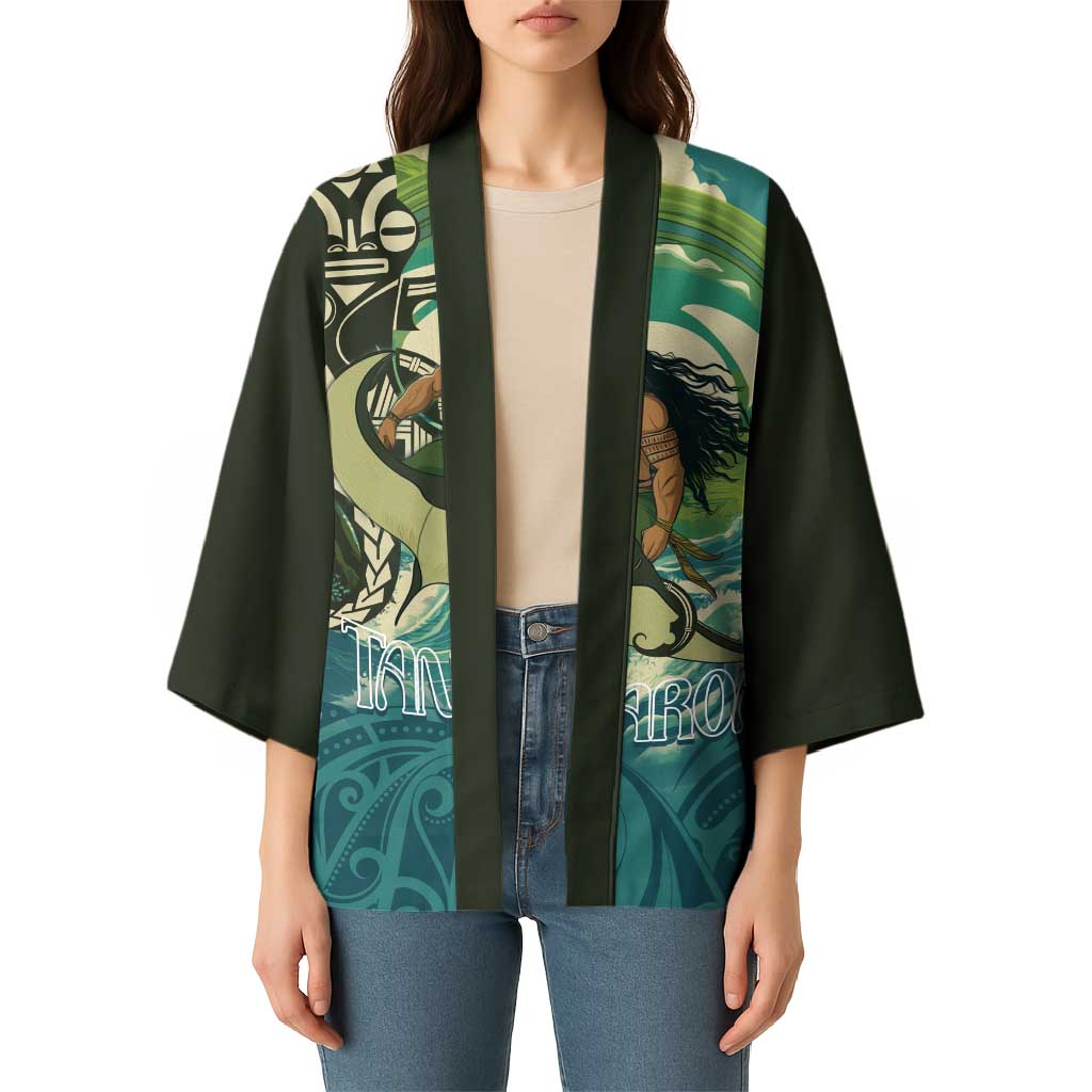 Aotearoa Tangaroa Atua Kimono New Zealand God Of The Ocean - Aussie Hoodie