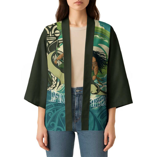 Aotearoa Tangaroa Atua Kimono New Zealand God Of The Ocean - Aussie Hoodie