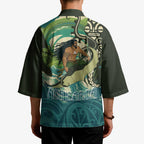 Aotearoa Tangaroa Atua Kimono New Zealand God Of The Ocean - Aussie Hoodie