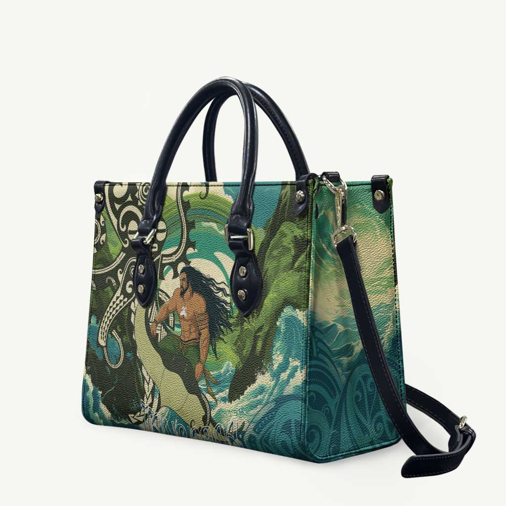 Aotearoa Tangaroa Atua Leather Bag New Zealand God Of The Ocean - Aussie Hoodie