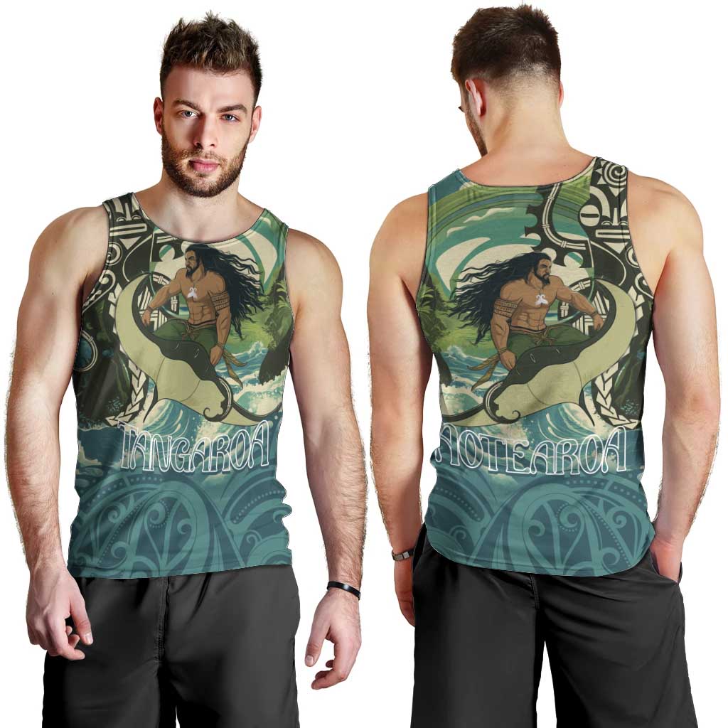 Aotearoa Tangaroa Atua Men Tank Top New Zealand God Of The Ocean